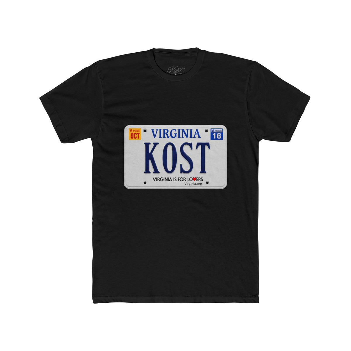 Virginia License Plate 'KOST' T-Shirt