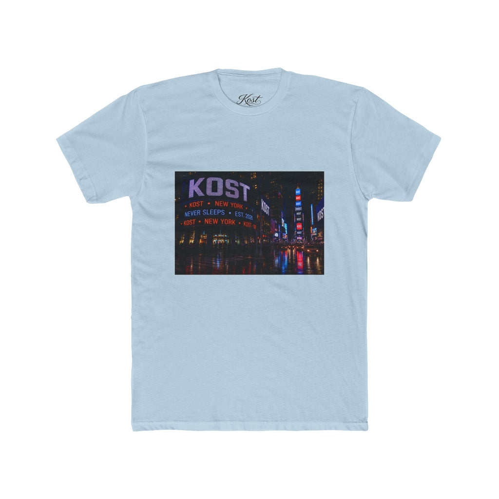 KOST Neon City Crew Tee — Retro Nightscape Graphic T‑Shirt