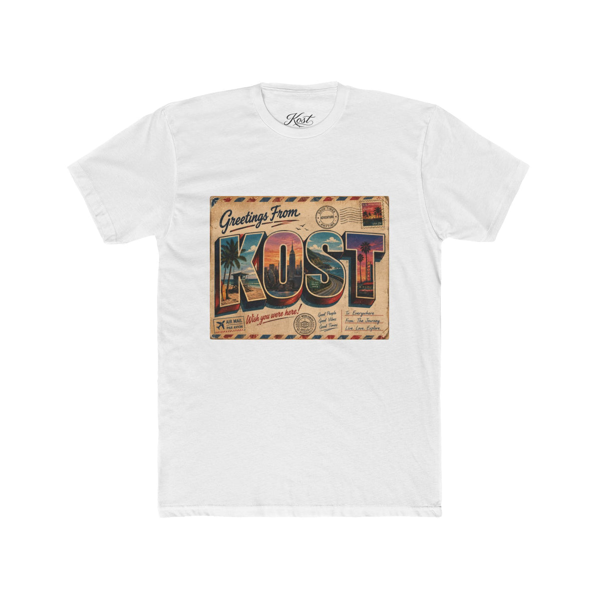 Greetings From KOST Vintage Postcard Tee