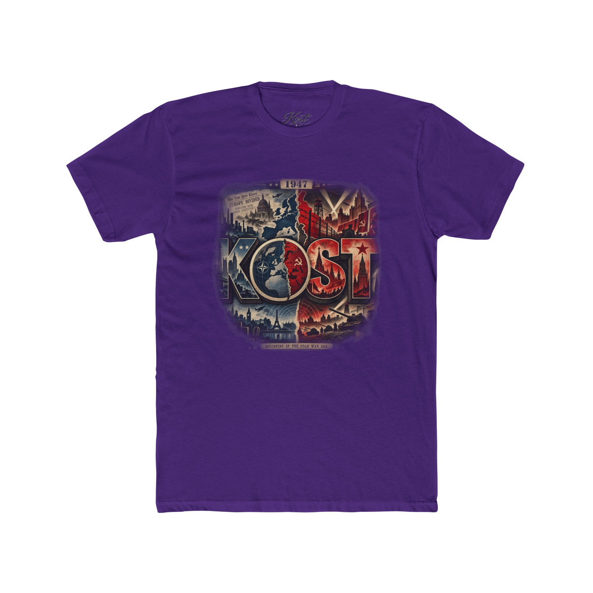 LOST Vintage Adventure Tee — Distressed Map Graphic Crew Shirt