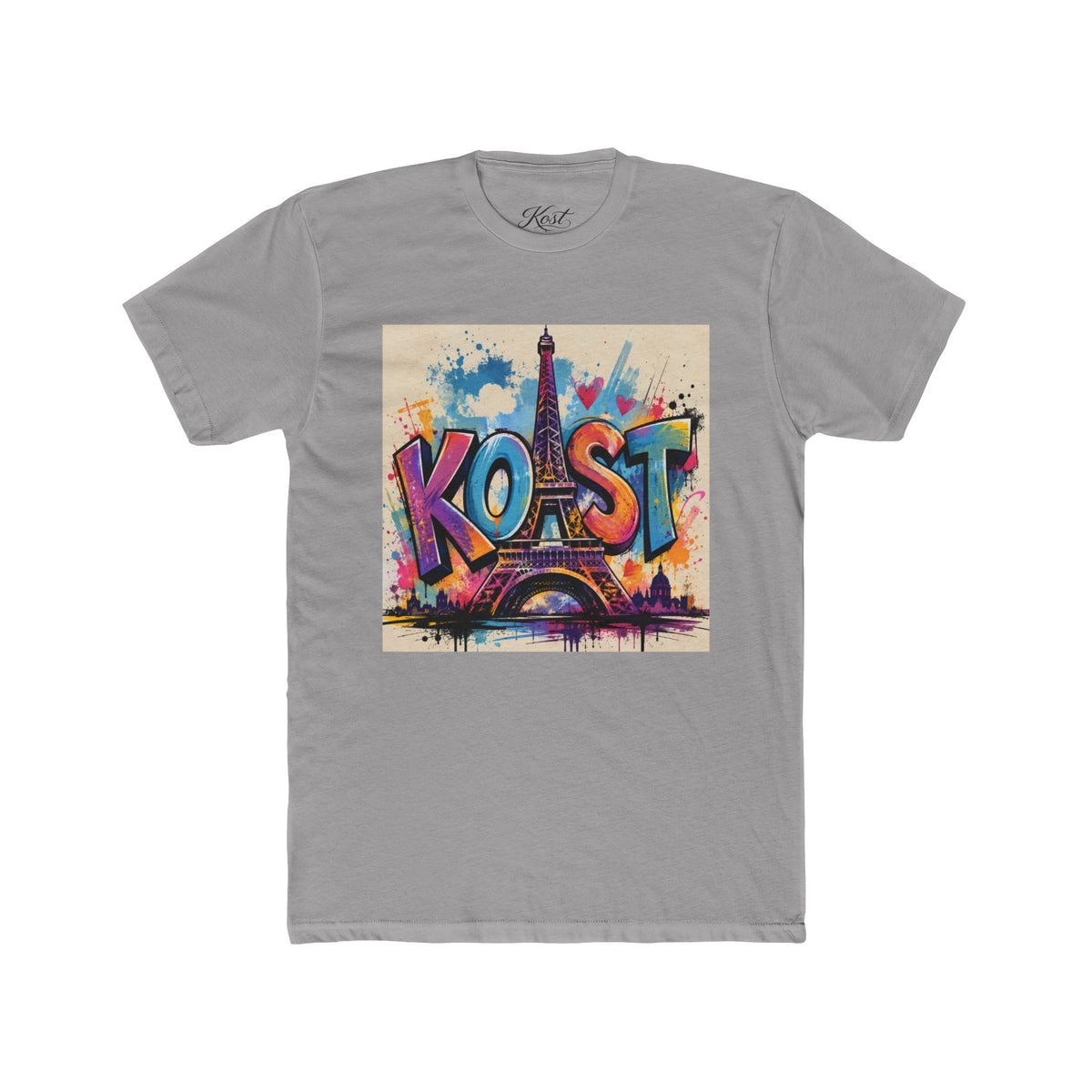 Paris Graffiti Tee — Colorful 'Koast' Eiffel Tower Street Art T-Shirt