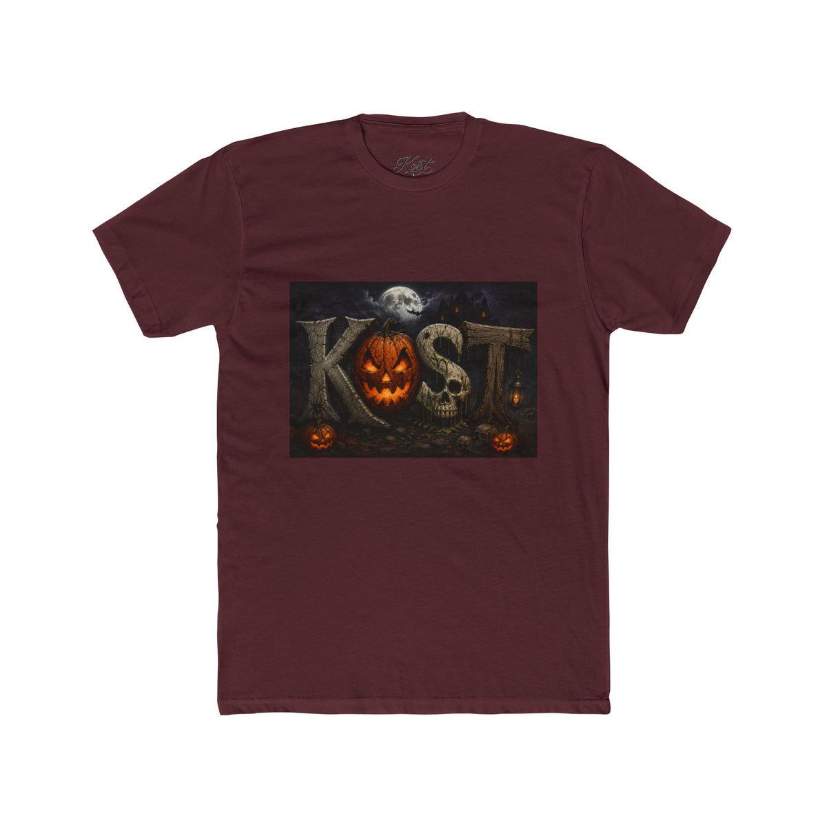 Halloween Pumpkin Skull Tee — KST Jack-O'-Lantern Graphic T-Shirt