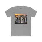 Coast Waterfall Graphic Tee — Scenic Sunset Nature T-Shirt