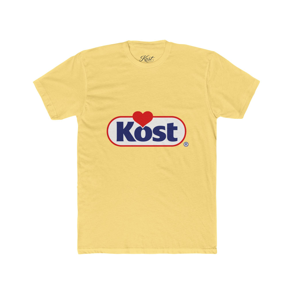 Kost Logo Heart Graphic Tee — Retro Brand-Inspired Cotton T-Shirt