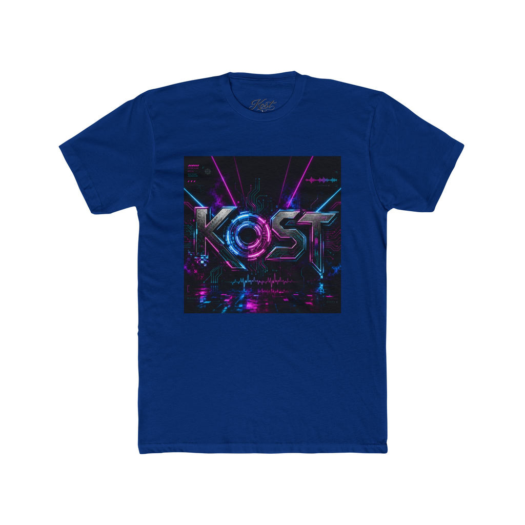 KOSY Neon Geometric Graphic T-Shirt