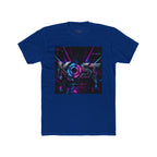 KOSY Neon Geometric Graphic T-Shirt