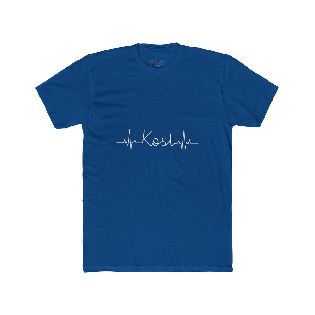 Kosta Heartbeat Tee — Minimal Name ECG Graphic T-Shirt