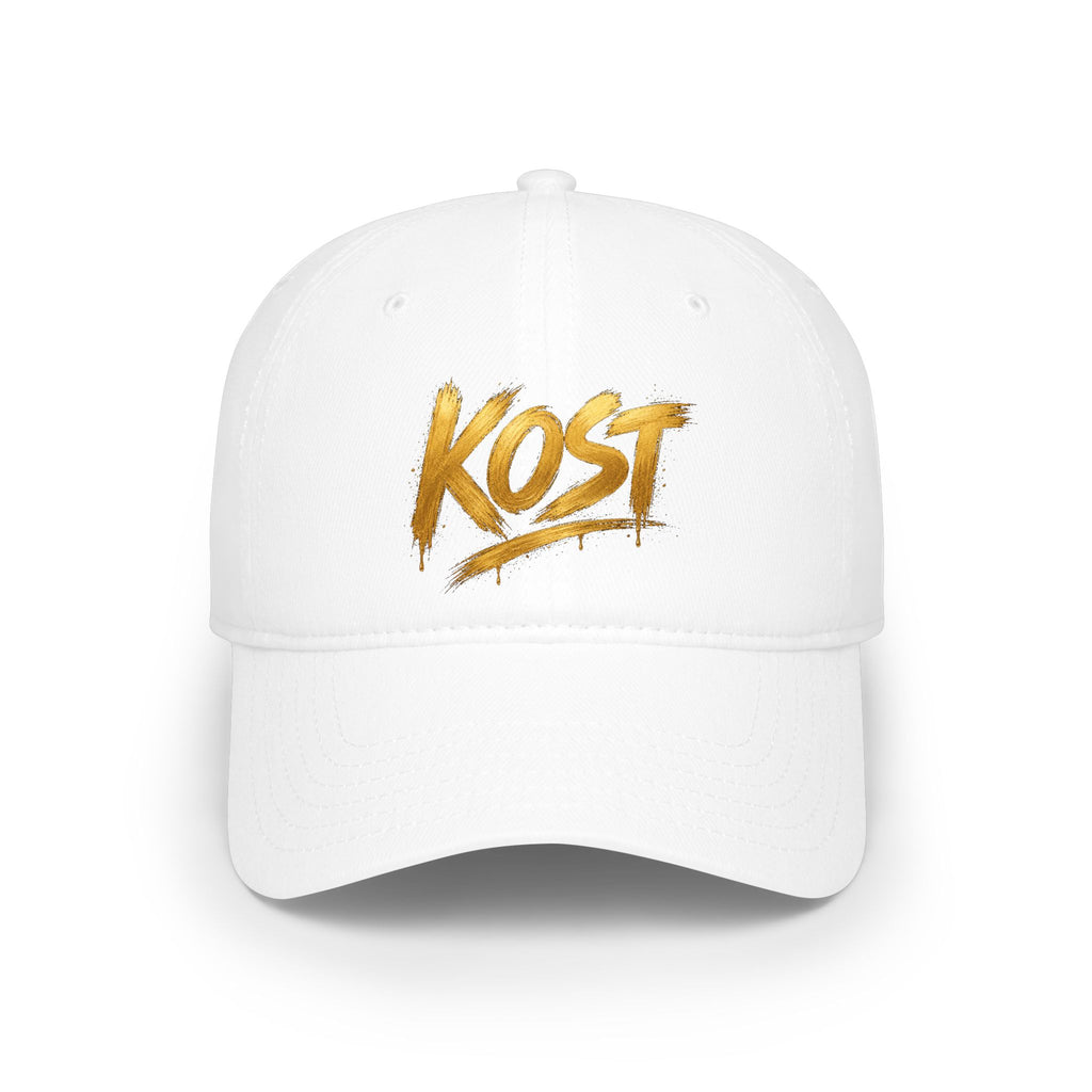 KOST Gold Brush Script Cap