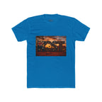 Aussie Sunset Coast T-Shirt — "Aussie" Kangaroo & Boomerang Beach Graphic Tee