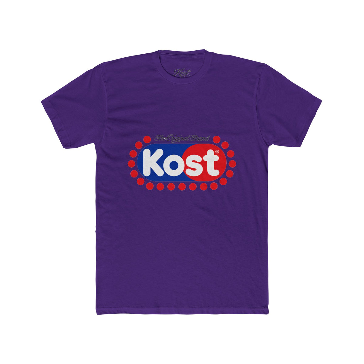 Kost Logo Tee — Retro Red & Blue Graphic T-Shirt