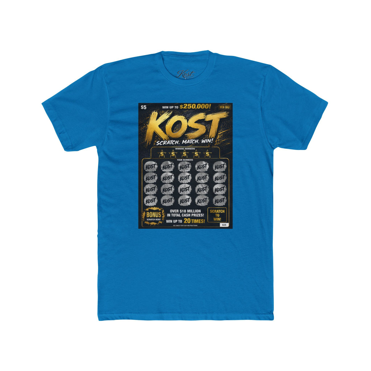 KOST Lottery Scratch-Off Tee — Vintage Game Ticket Graphic T-Shirt