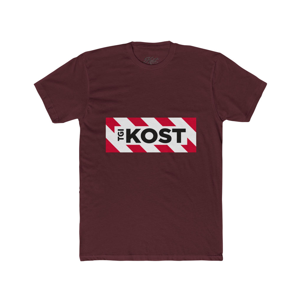 Crew Tee — Bold "The KOST" Stripe Logo Shirt