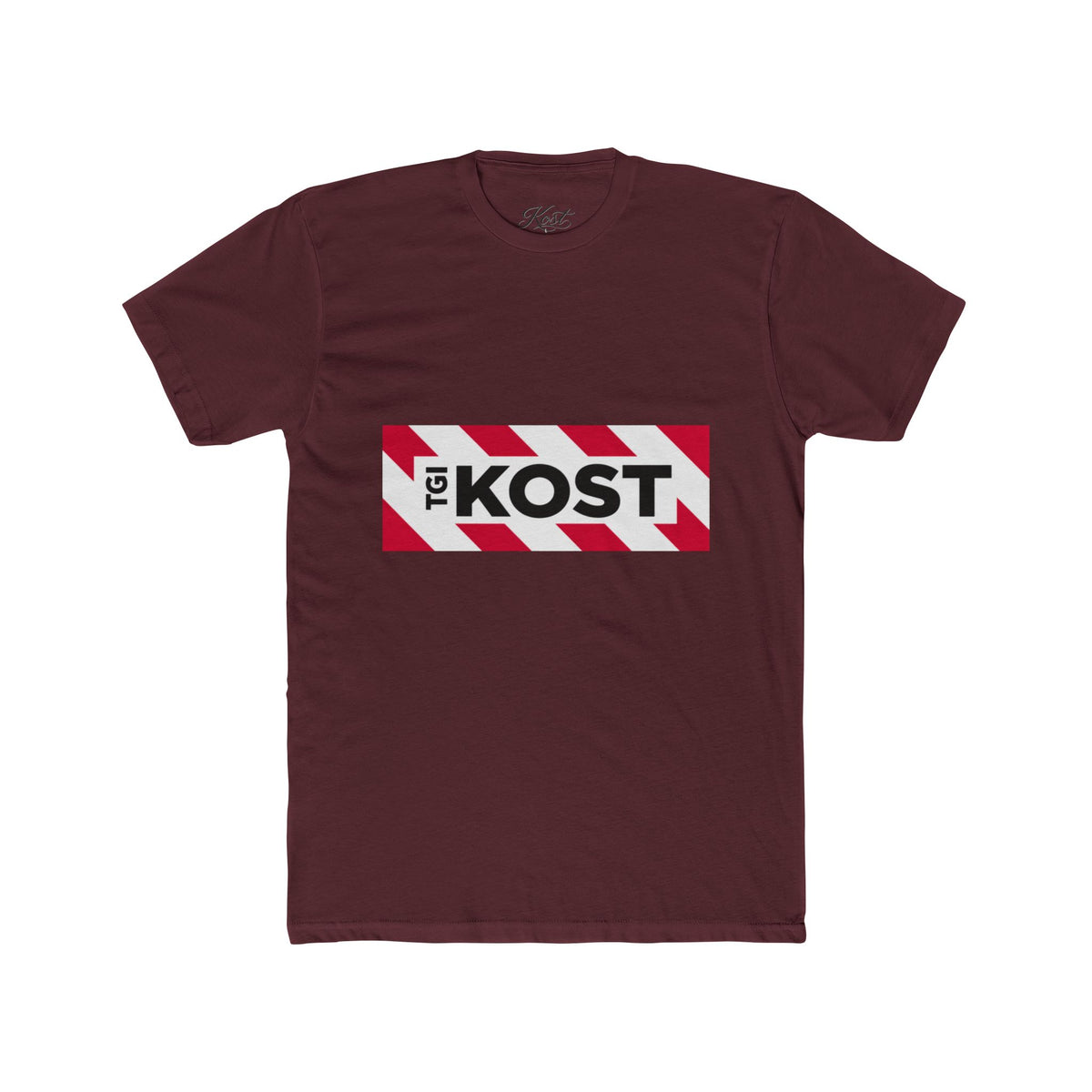 Crew Tee — Bold "The KOST" Stripe Logo Shirt
