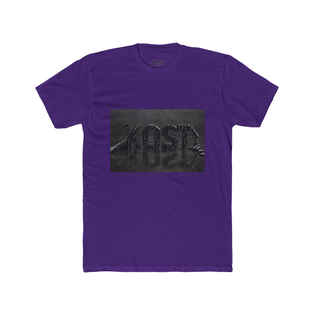 Vintage Black Washed 'KOST' Graphic Tee — Distressed Streetwear Cotton T-Shirt