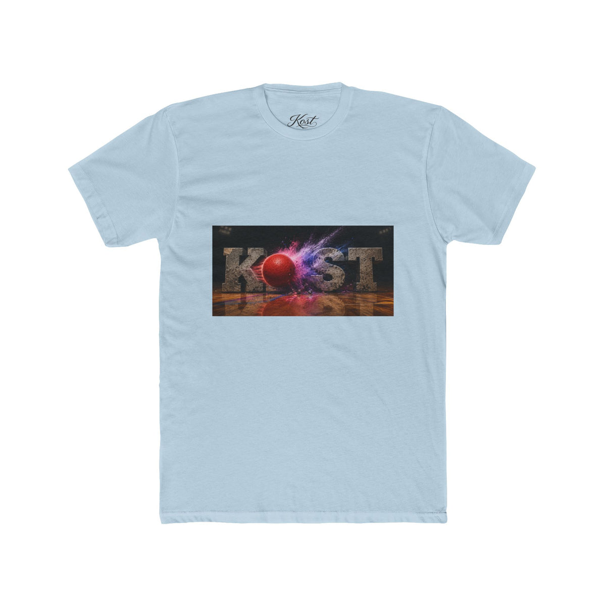 Cosmic Burst Tee — 'KOST' Retro Space Graphic T-Shirt