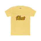 Kost Script T-Shirt — Retro Yellow & Red Logo Tee