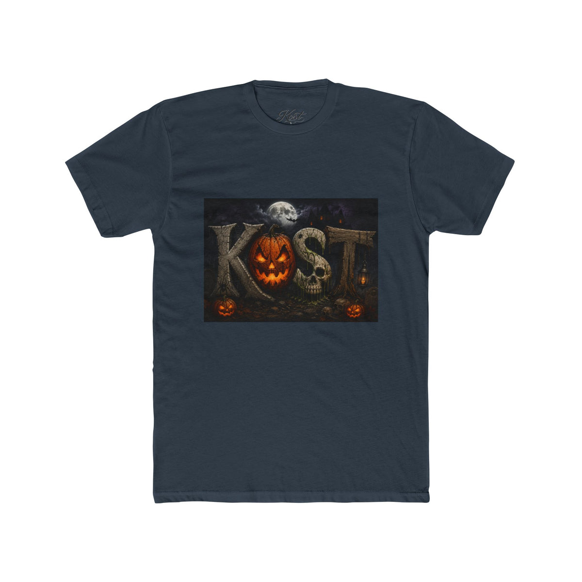 Halloween Pumpkin Skull Tee — KST Jack-O'-Lantern Graphic T-Shirt