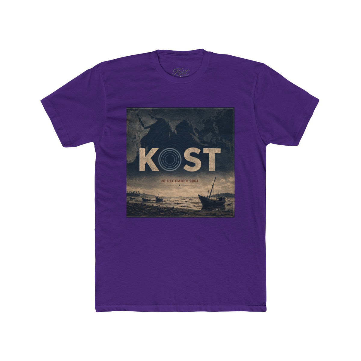 Kost Vintage Coastal Tee – Nautical Sunset Graphic T-Shirt