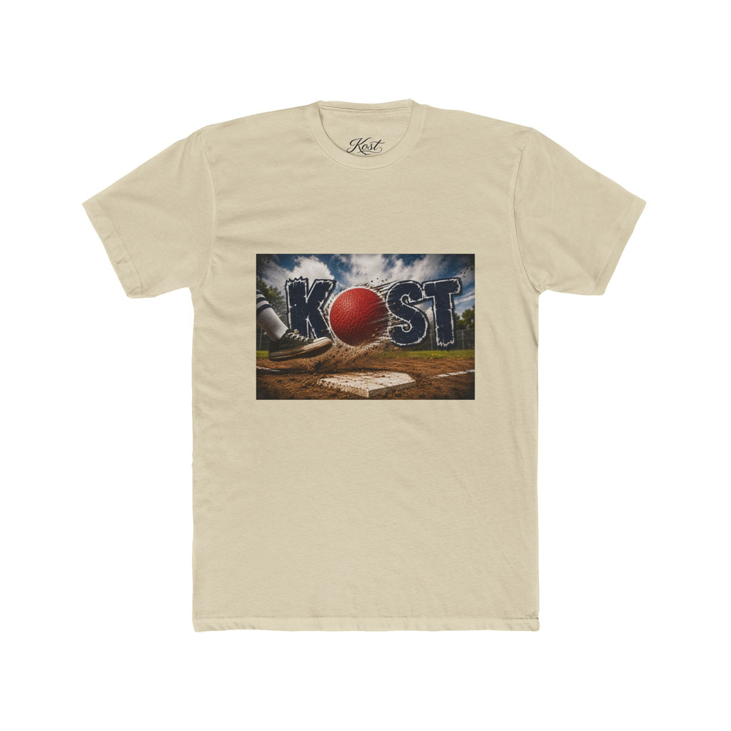 Baseball Field Graphic Tee — 'KOST' with Red Ball