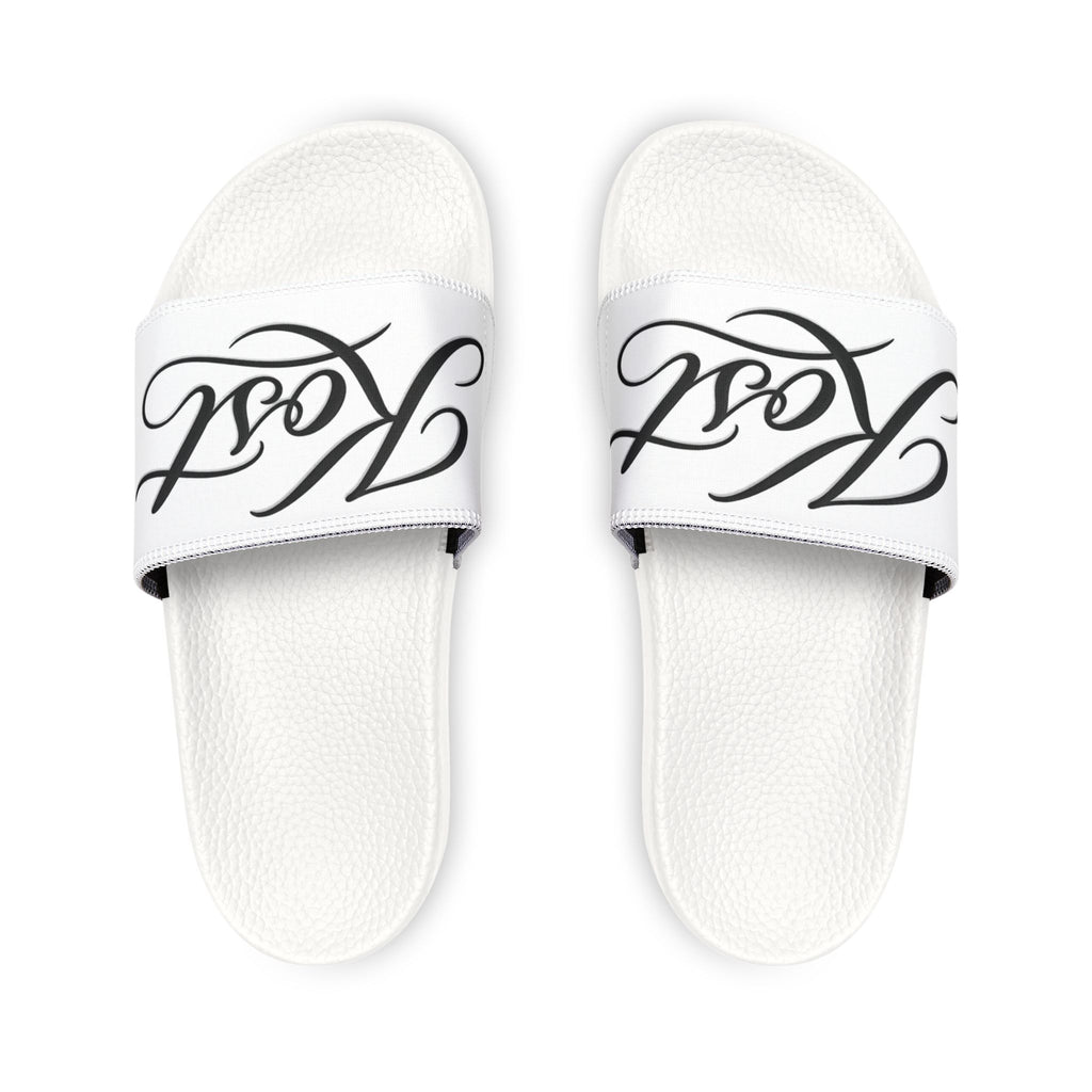 Men’s Removable-Strap Sandals with Custom Script Design
