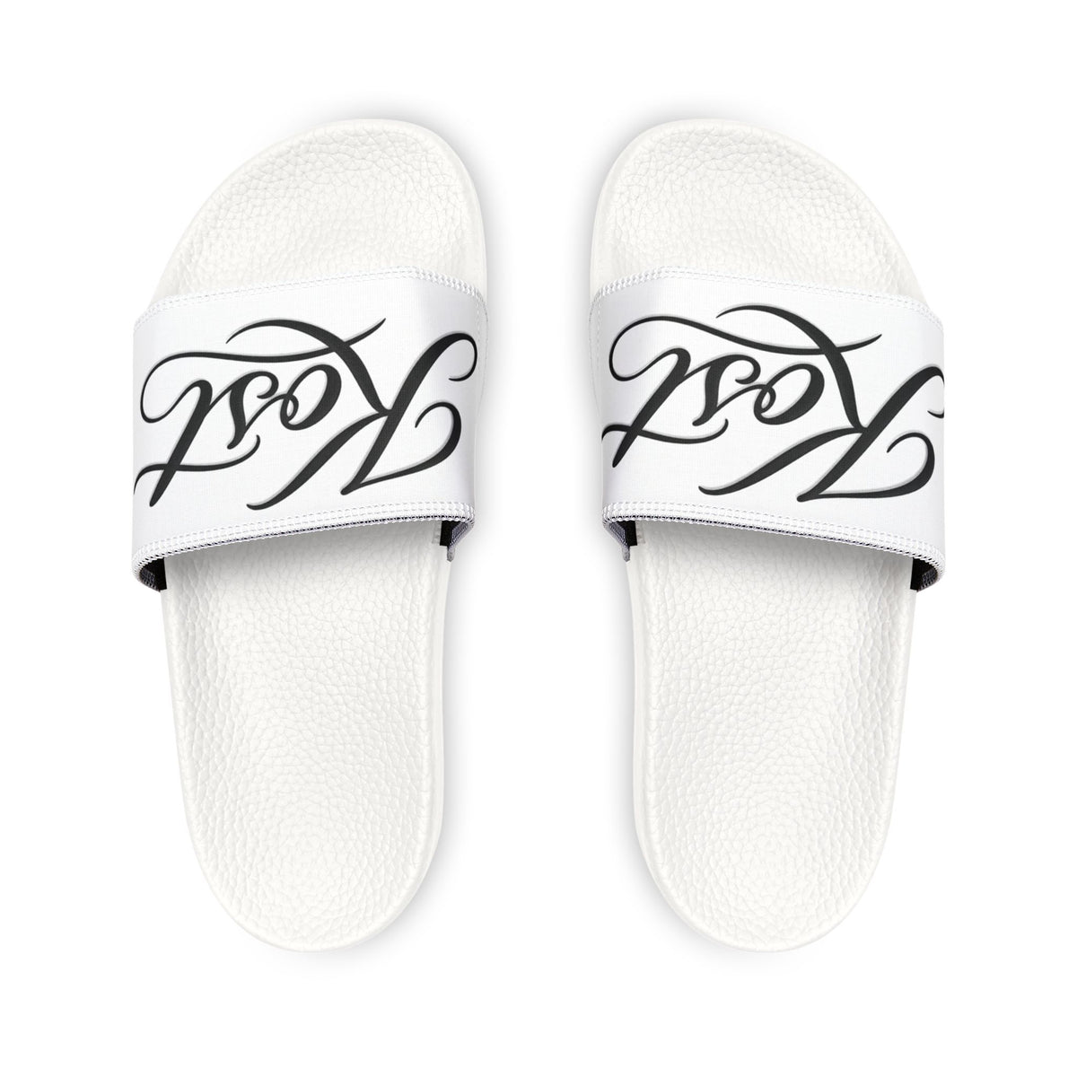 Men’s Removable-Strap Sandals with Custom Script Design