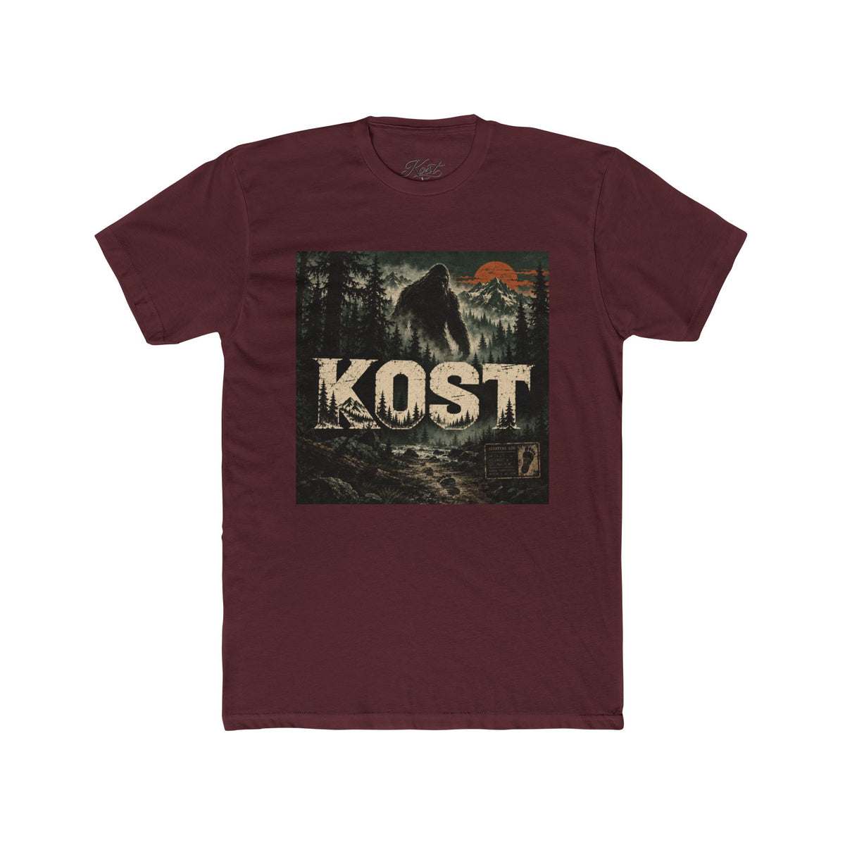 KOST Bigfoot Forest Tee — Vintage Sasquatch Mountain Graphic Shirt