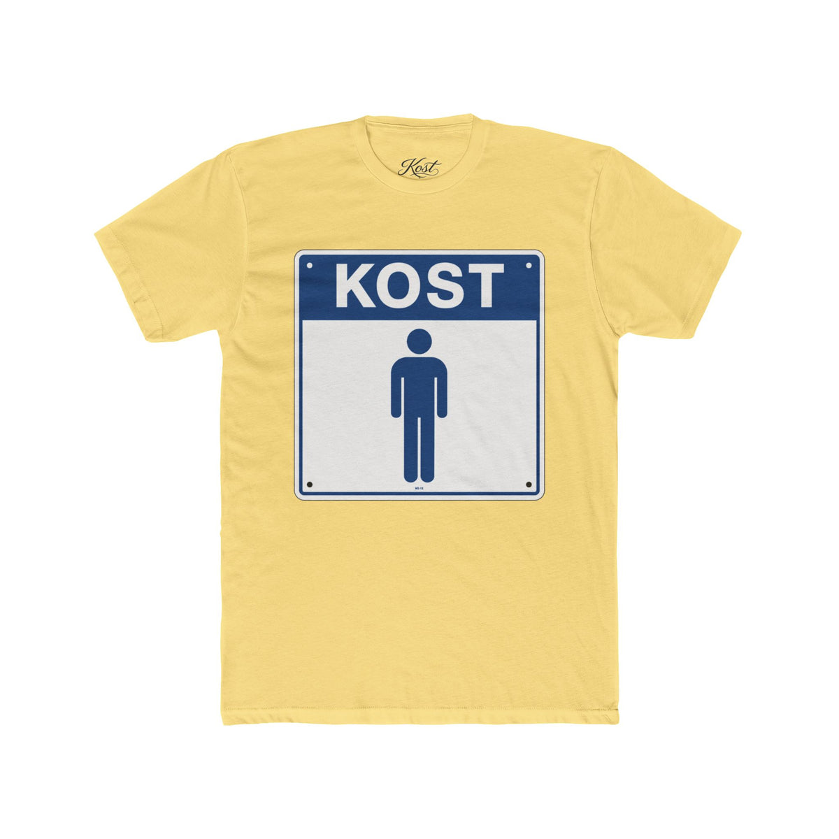KOST Street Sign T‑Shirt — Retro Blue Icon Tee