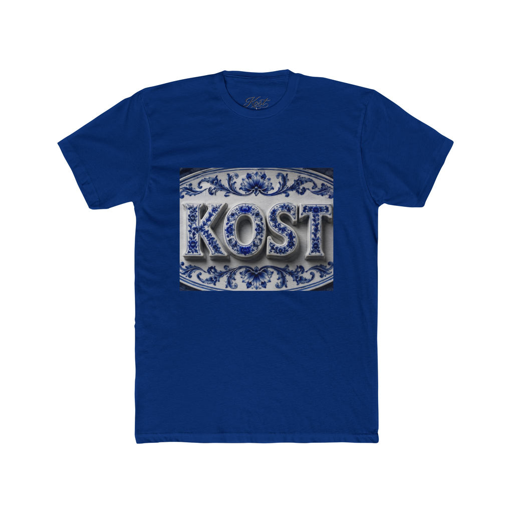 KOSTI Blue Ornamental Graphic T-Shirt