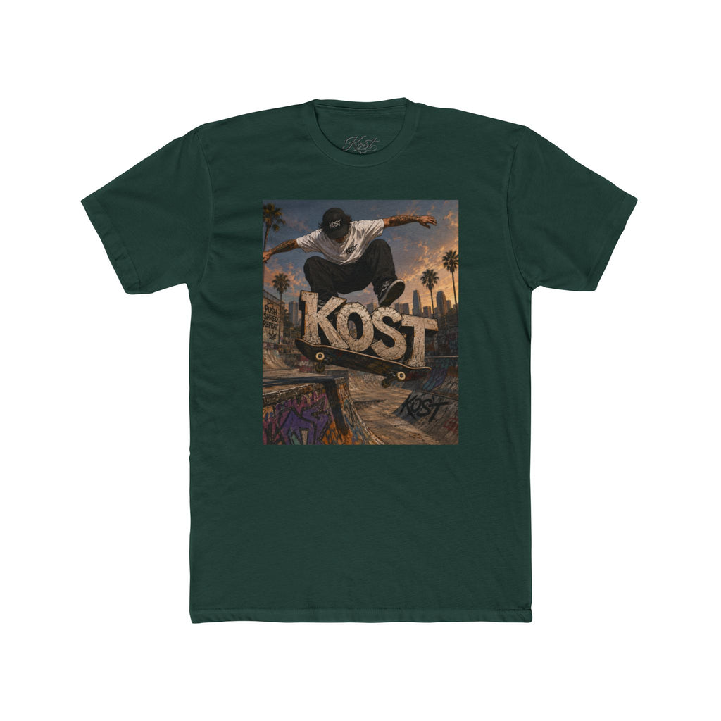Skater KOST Graphic Tee — Urban Skateboard Crew Shirt
