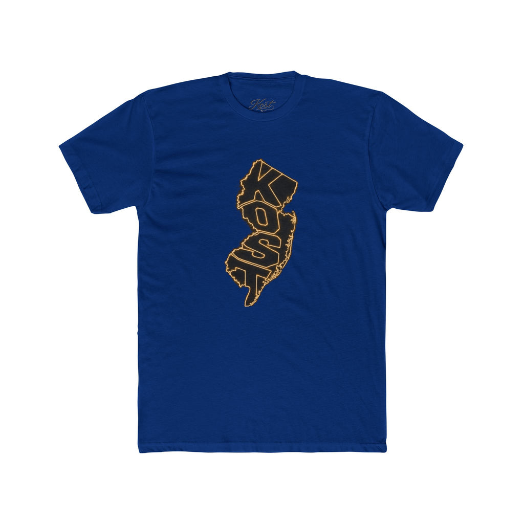 New Jersey Outline T-Shirt with 'KOP' Lettering – State Pride Tee