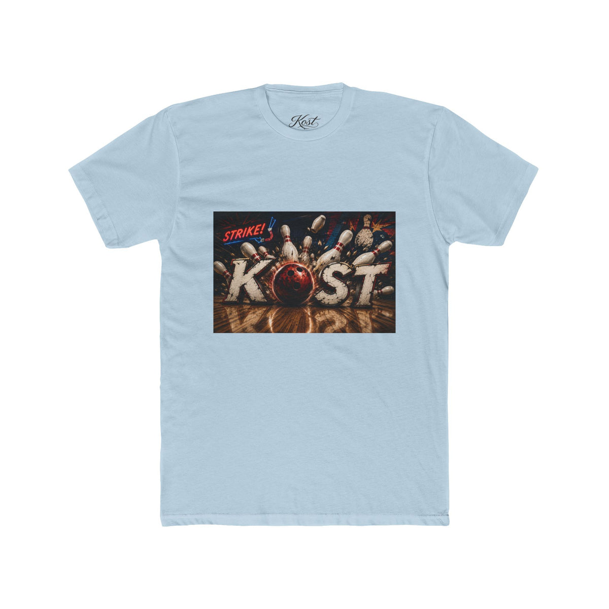 Bowling Strike Graphic Tee — "KOST" Pinfall Design