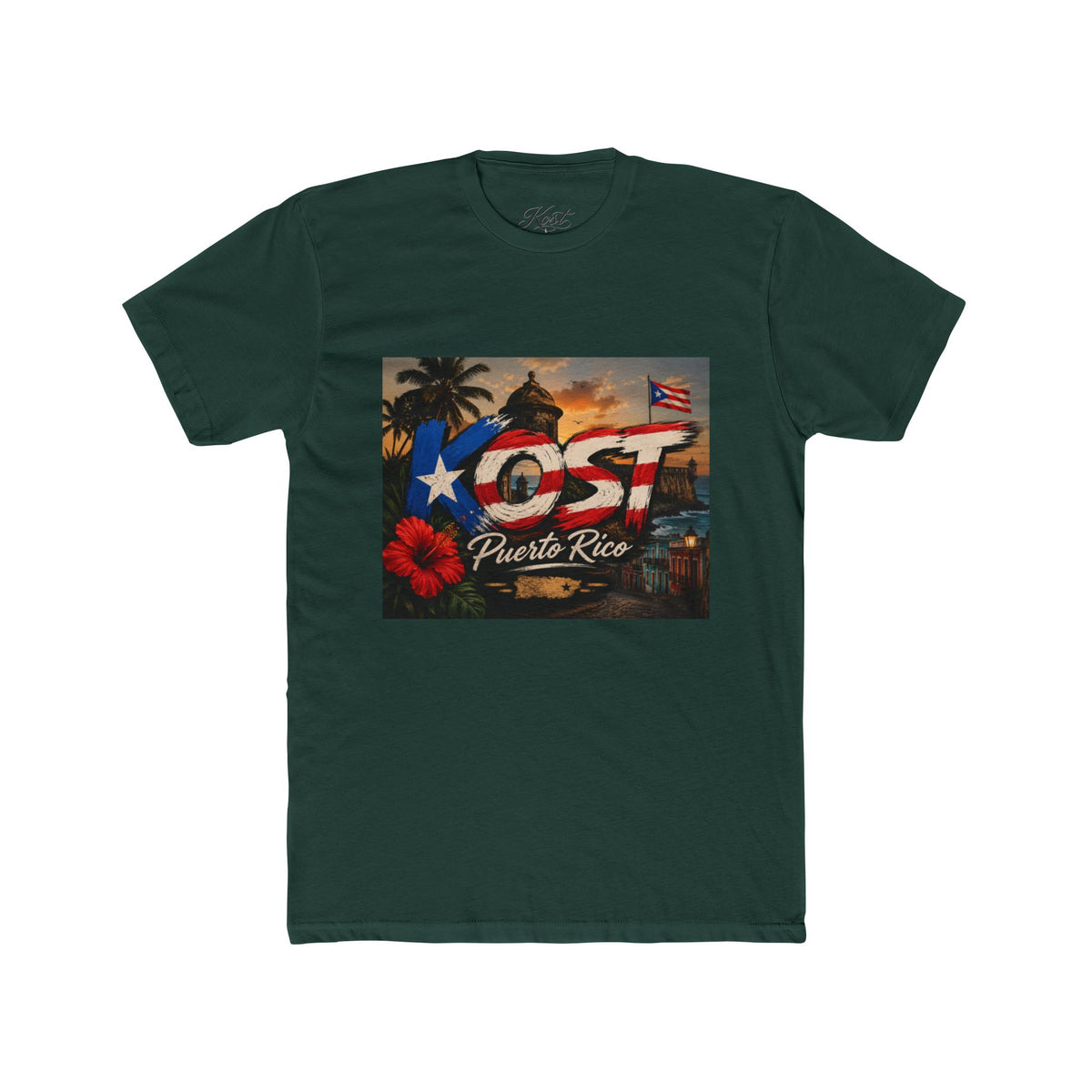Puerto Rico Love Graphic Tee — 'PR' Flag Design with Old San Juan Vibes
