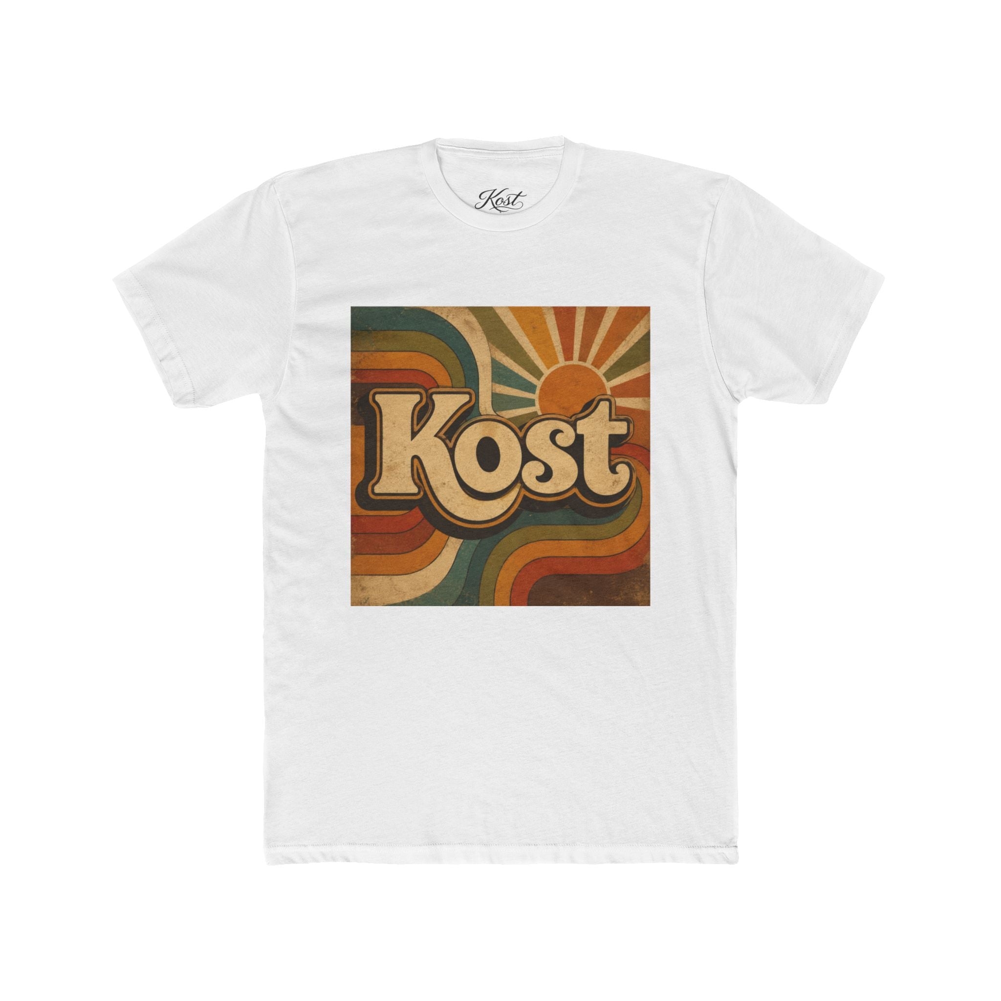 Retro 'Kost' Tee — Vintage 70s Sunset Graphic T-Shirt