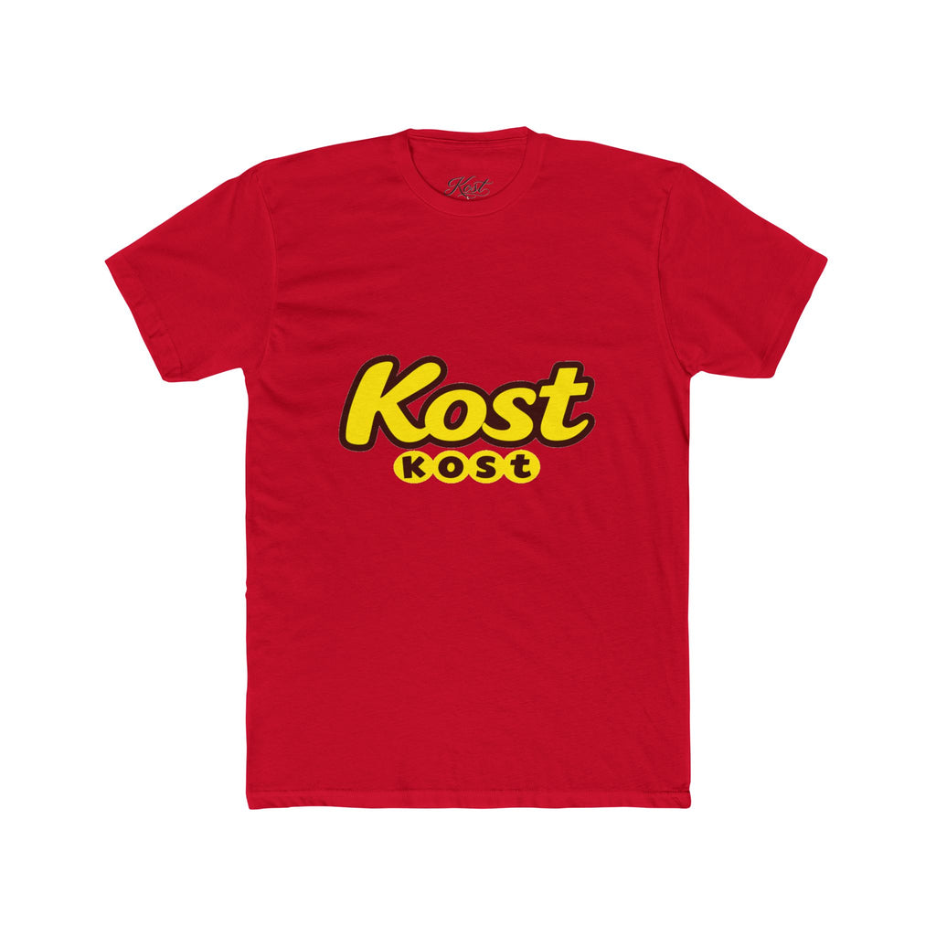 Kost Logo Tee — Retro Yellow Script Graphic T-Shirt