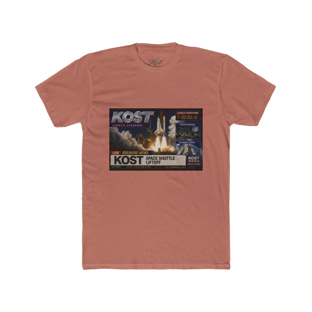 KOST Space Shuttle Launch Graphic Tee – Retro Rocket Sci‑Fi T-Shirt