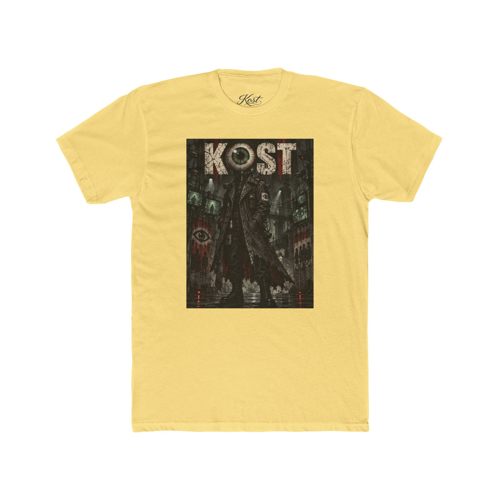 KOST Gothic Black Art Tee — Dark Vintage Band-Style Graphic T-Shirt
