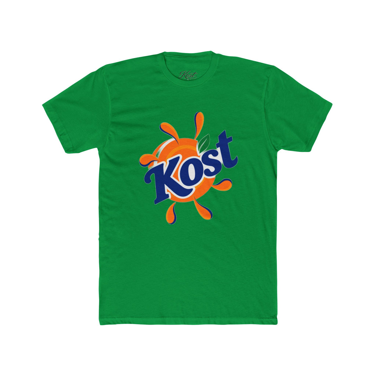 Kost Orange Splash Tee - Retro Logo Graphic T-Shirt