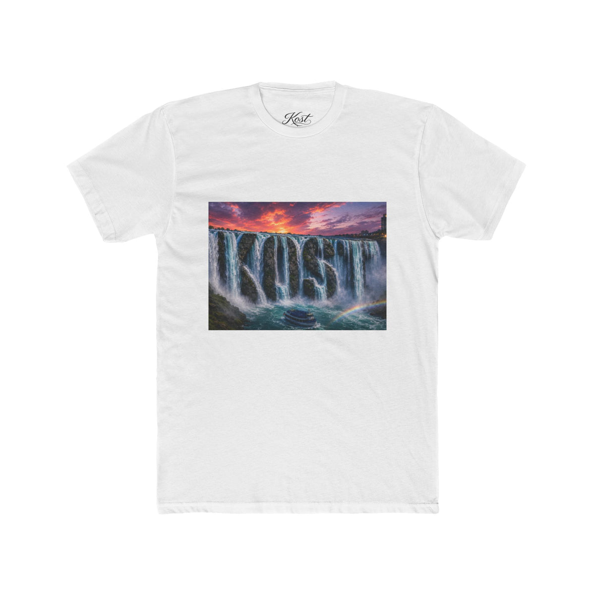 Cascade Logo T‑Shirt — 'KOST' Waterfall Graphic Tee