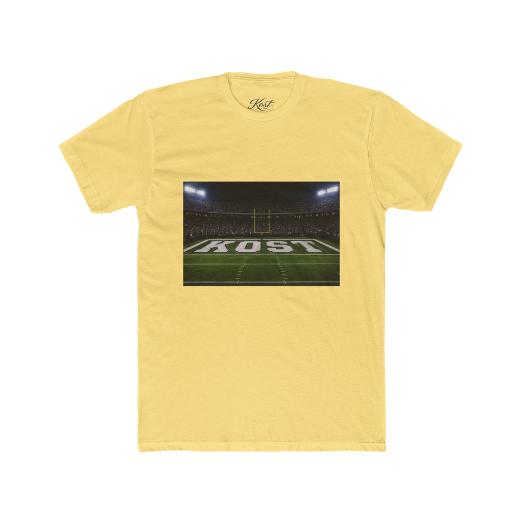 Football Stadium Field Photo Tee — 'KOST' Endzone Graphic
