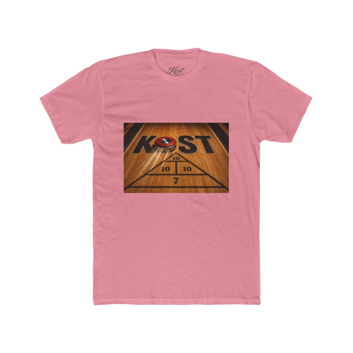 Shuffleboard Court Vintage Tee — "KOST" Deck Game Graphic T-Shirt