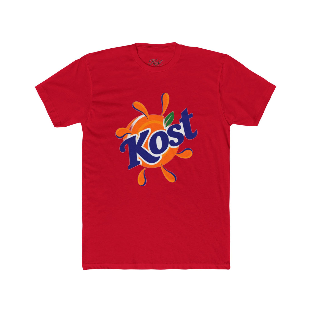 Kost Orange Splash Tee - Retro Logo Graphic T-Shirt