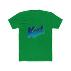 Kost Logo Tee — Retro Blue Script Graphic T-Shirt