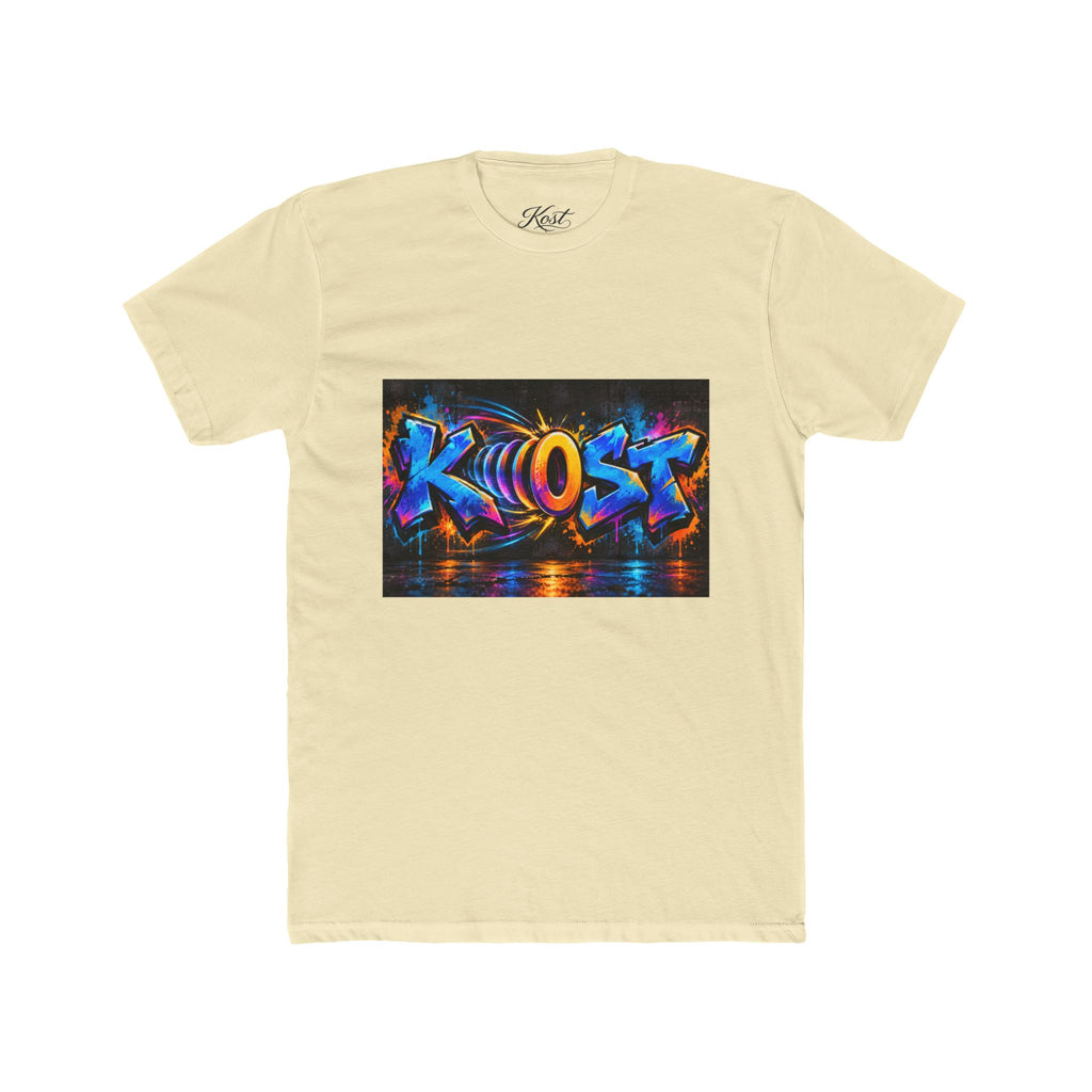 Graffiti 'KHOST' Art Tee - Vibrant Urban Streetwear Crewneck