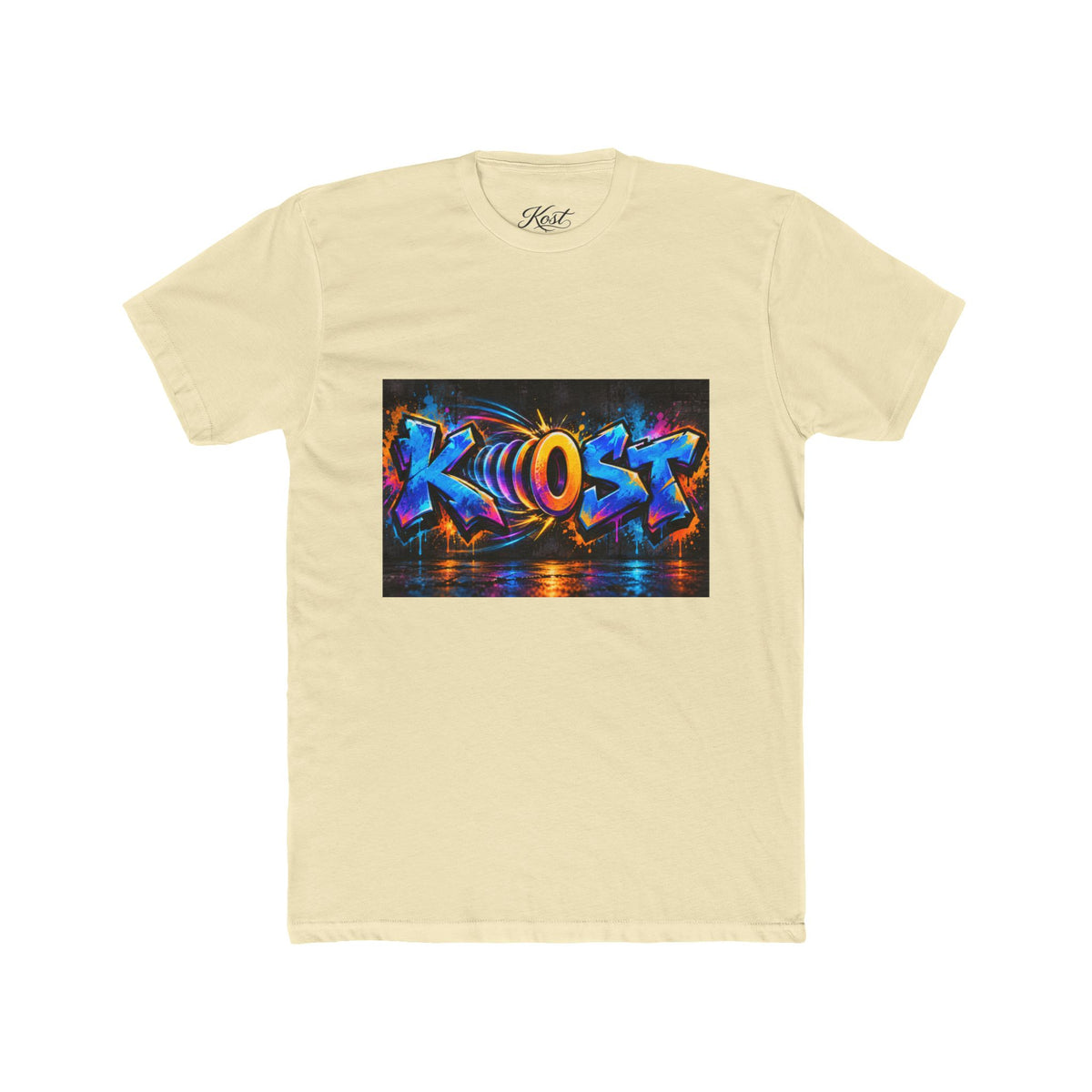 Graffiti 'KHOST' Art Tee - Vibrant Urban Streetwear Crewneck