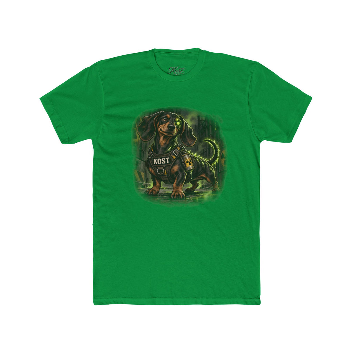 K9 Dachshund Guardian Tee — 'K9ST' Neon Dog Lover T-Shirt