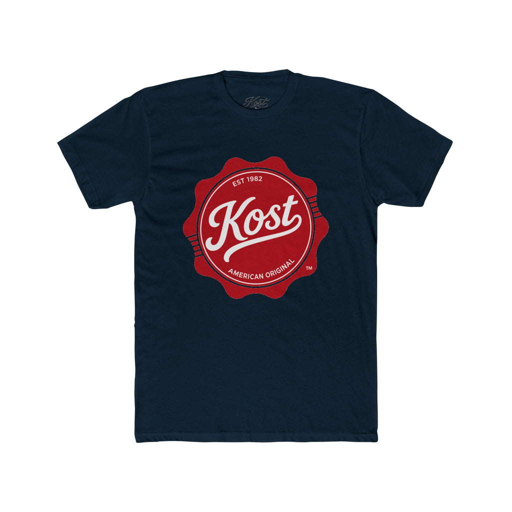 Kost Vintage Badge T‑Shirt — Retro Red Logo Crew Tee