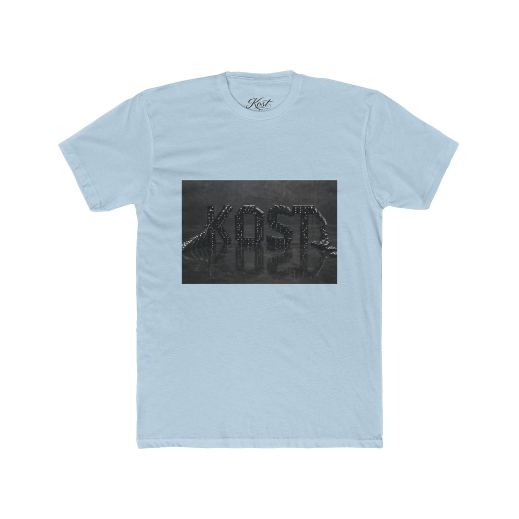 Vintage Black Washed 'KOST' Graphic Tee — Distressed Streetwear Cotton T-Shirt