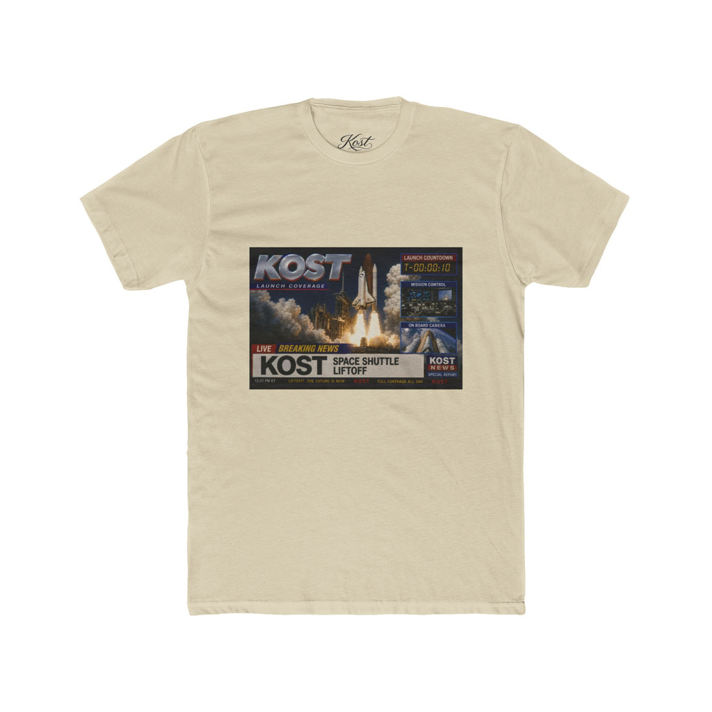 KOST Space Shuttle Launch Graphic Tee – Retro Rocket Sci‑Fi T-Shirt