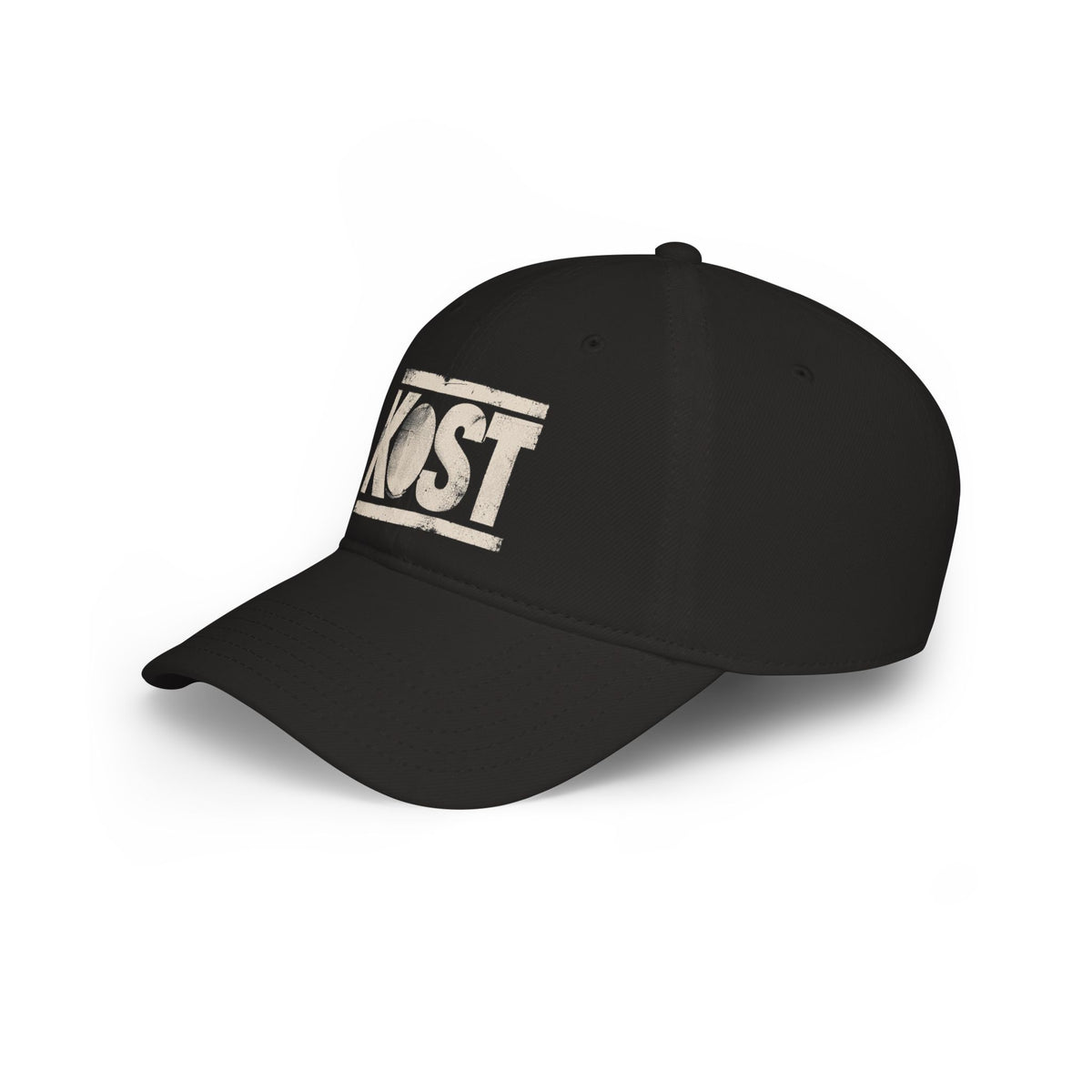 KOST Vintage Logo Baseball Cap — Distressed Red Low Profile Hat