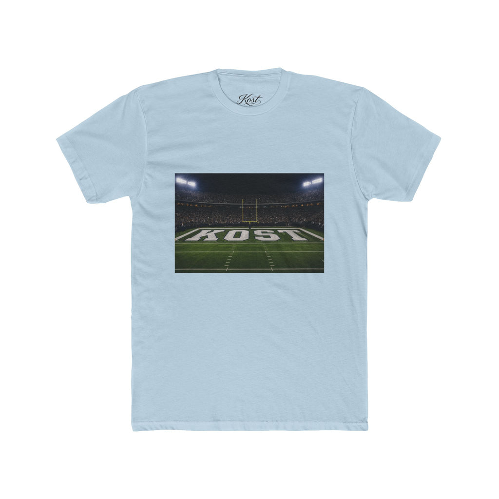 Football Stadium Field Photo Tee — 'KOST' Endzone Graphic